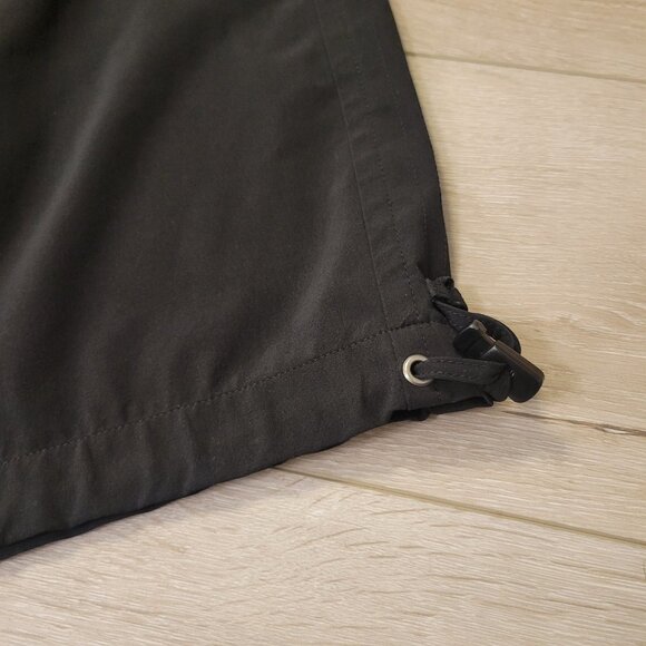 Zenergy by Chico’s Cargo Pants Capri Black With Ankle Drawstring Size 1 - Picture 2 of 4